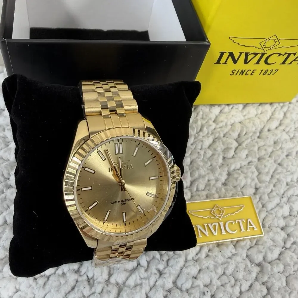 Invicta Specialty Quartz Gold Dial Ladies Watch 47507